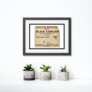 Black Sabbath Konzert Ticket Stub Fine Art Print