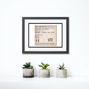 Ramones Konzert Ticket Stub Fine Art Print