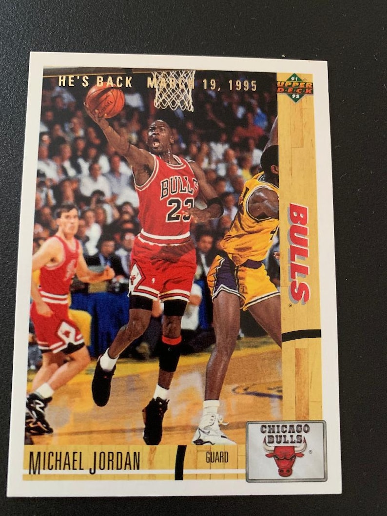 Rare 1991 Upper Deck Michael Jordan Card 44 Etsy