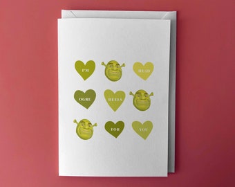 Shrek Card Etsy