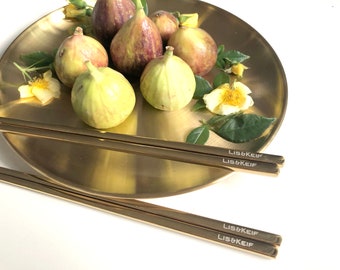 Gold Chopstick Set (5 Set): Chopsticks | Tableware | Dinnerware | Serving Utensils | Entertaining | Gift
