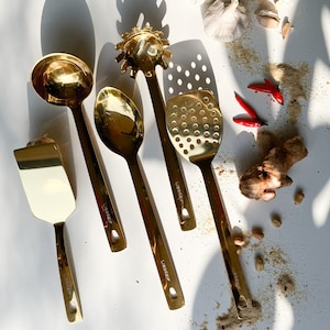 Edelstahl Utensilien Set (5 Stück) Gold oder Rose Gold