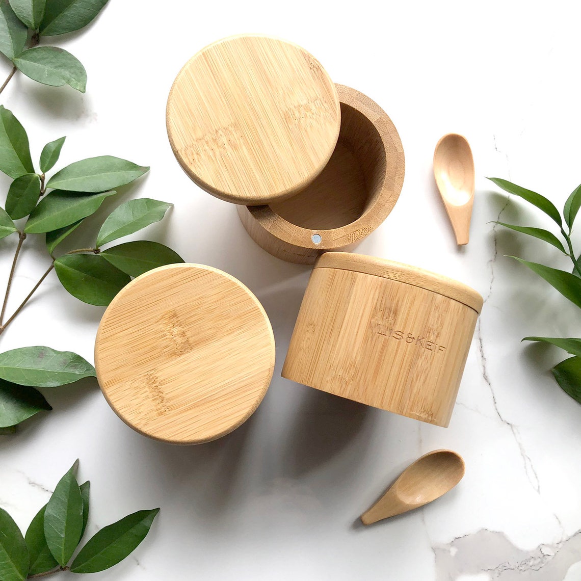 Bamboo Container for Anything Etsy