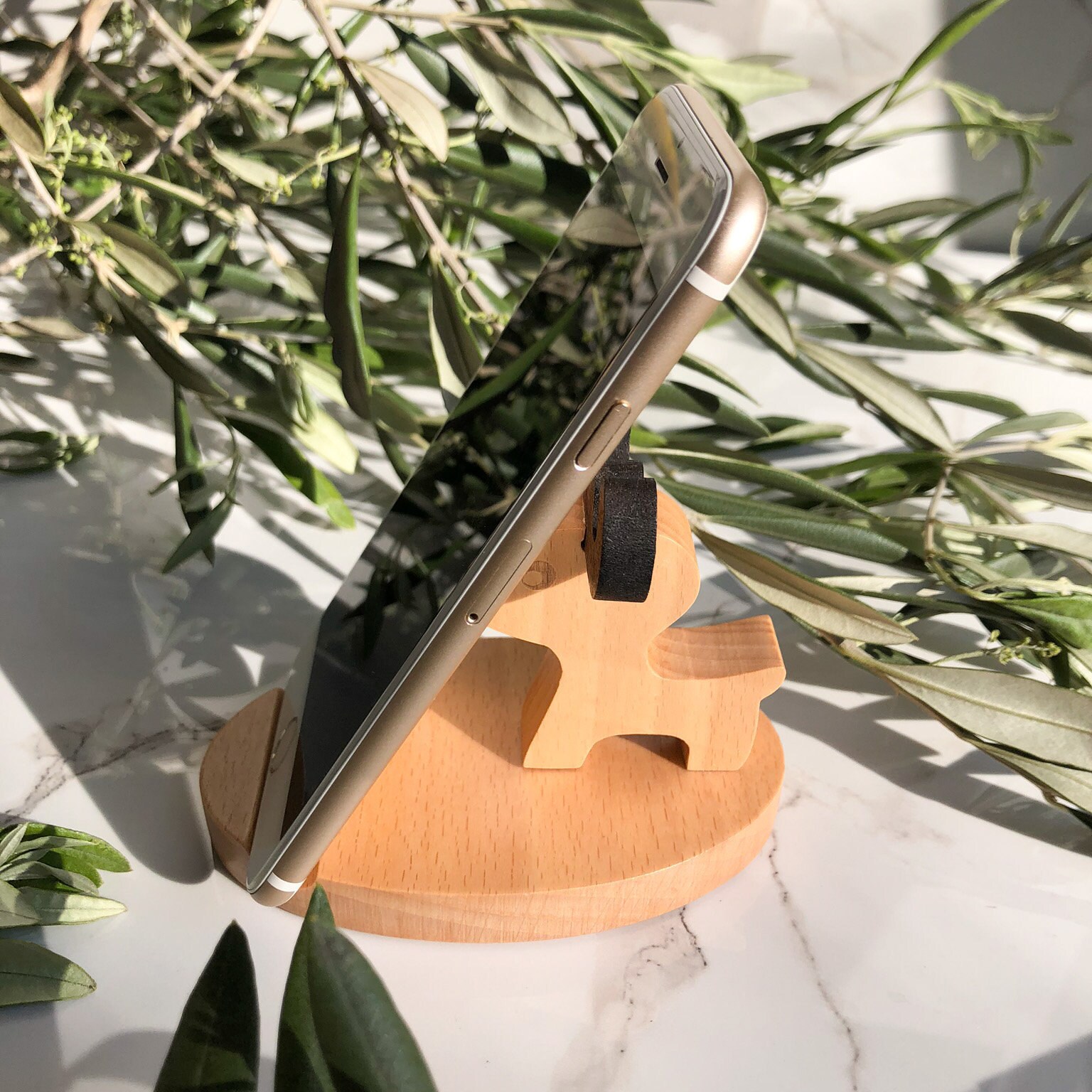 Wooden Phone or Tablet Holder deer Phone Stand Cell Phone Stand Tablet