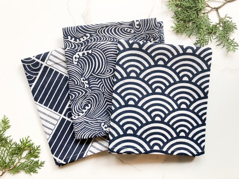 Cotton & Linen Tea Towels 3 Set Etsy Australia