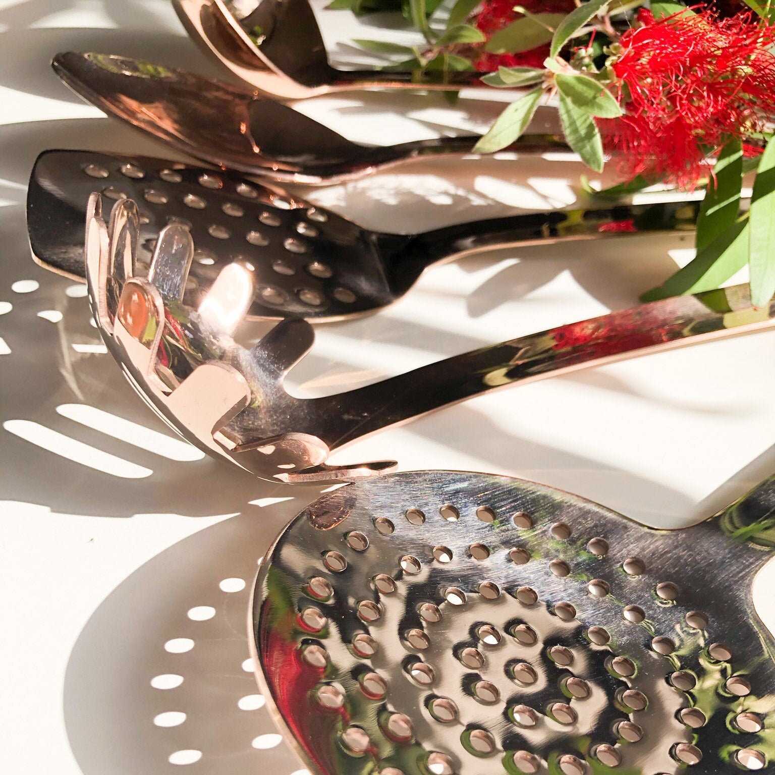 Rose Gold Utensil Set 5 pieces Cooking Utensils Etsy