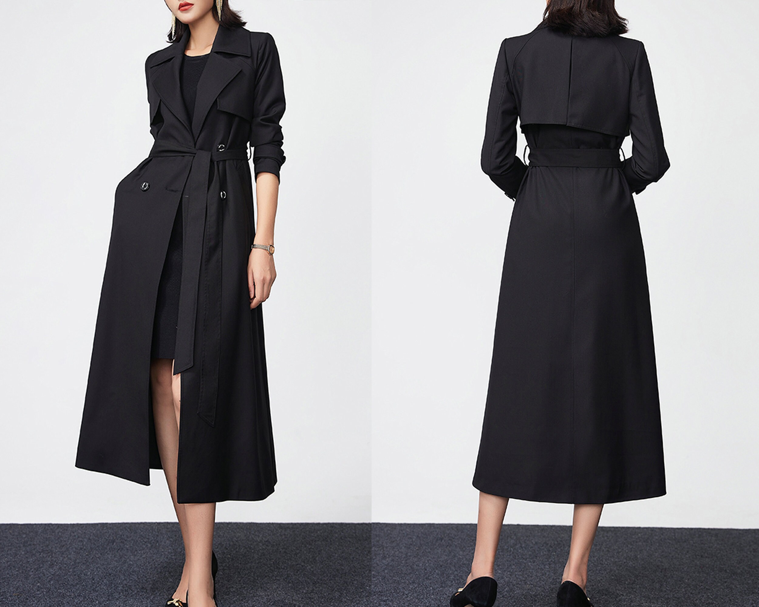 Long Satin Coat - Etsy