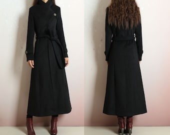 ウールケープコート：ベルト付き冬用ポンチョジャケット - Etsy 日本