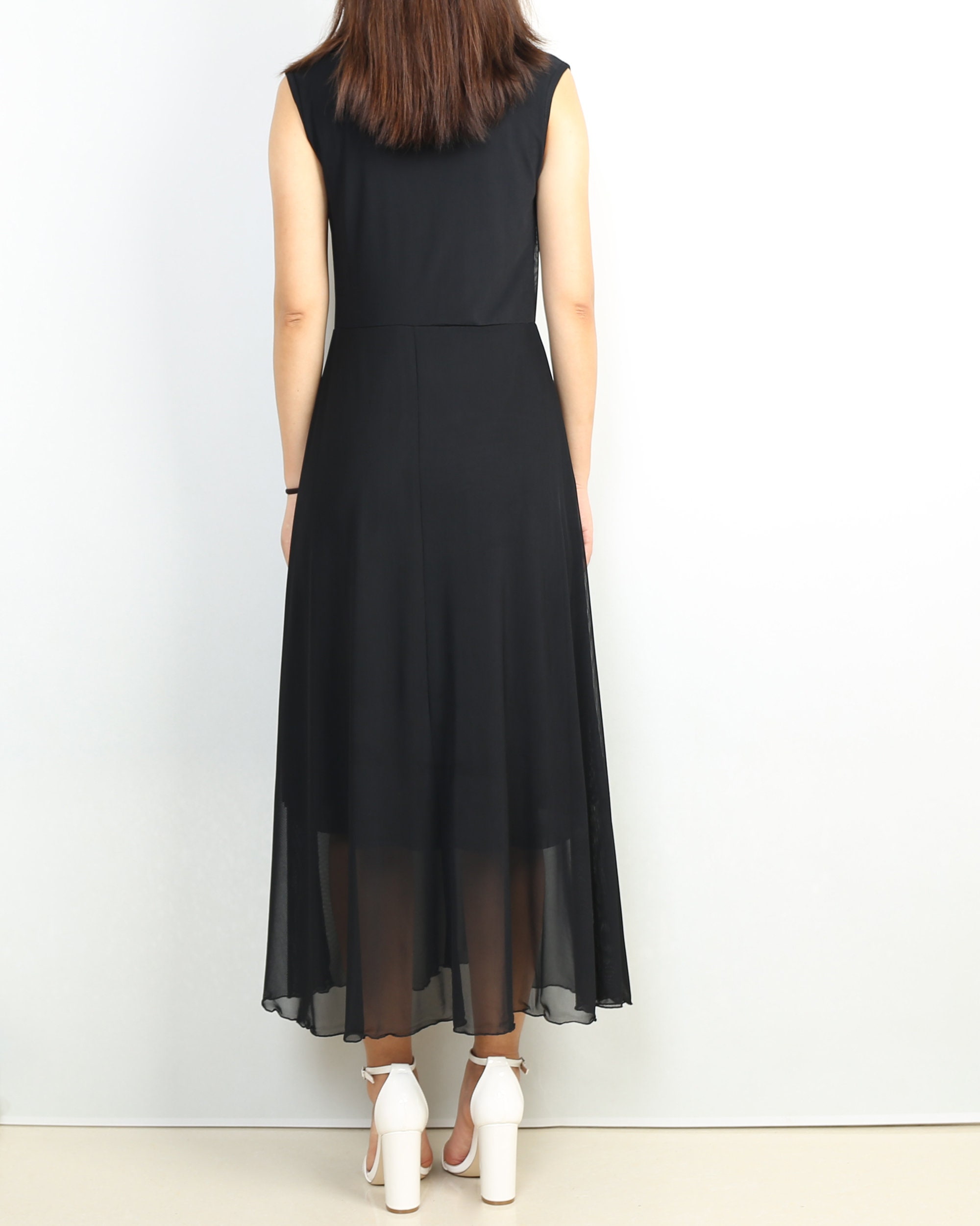 Sleeveless mesh dress see through dress party dress black | Etsy