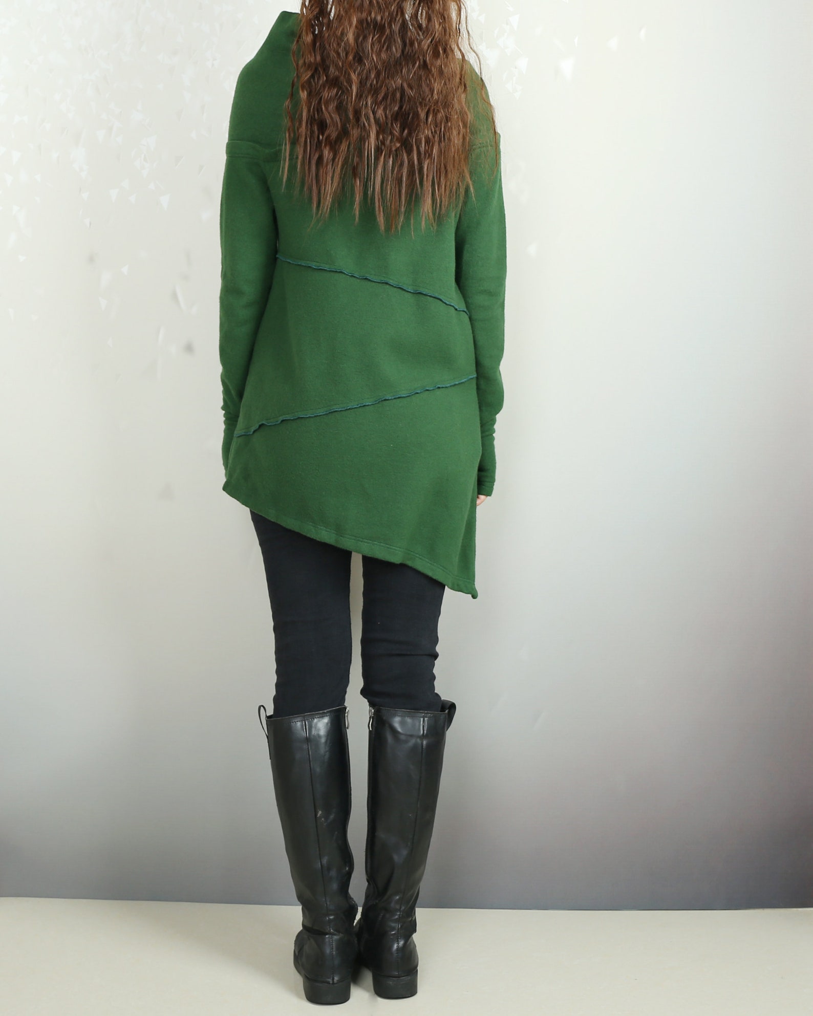 Rebecca Cowl Neck Shift Tunic Top
