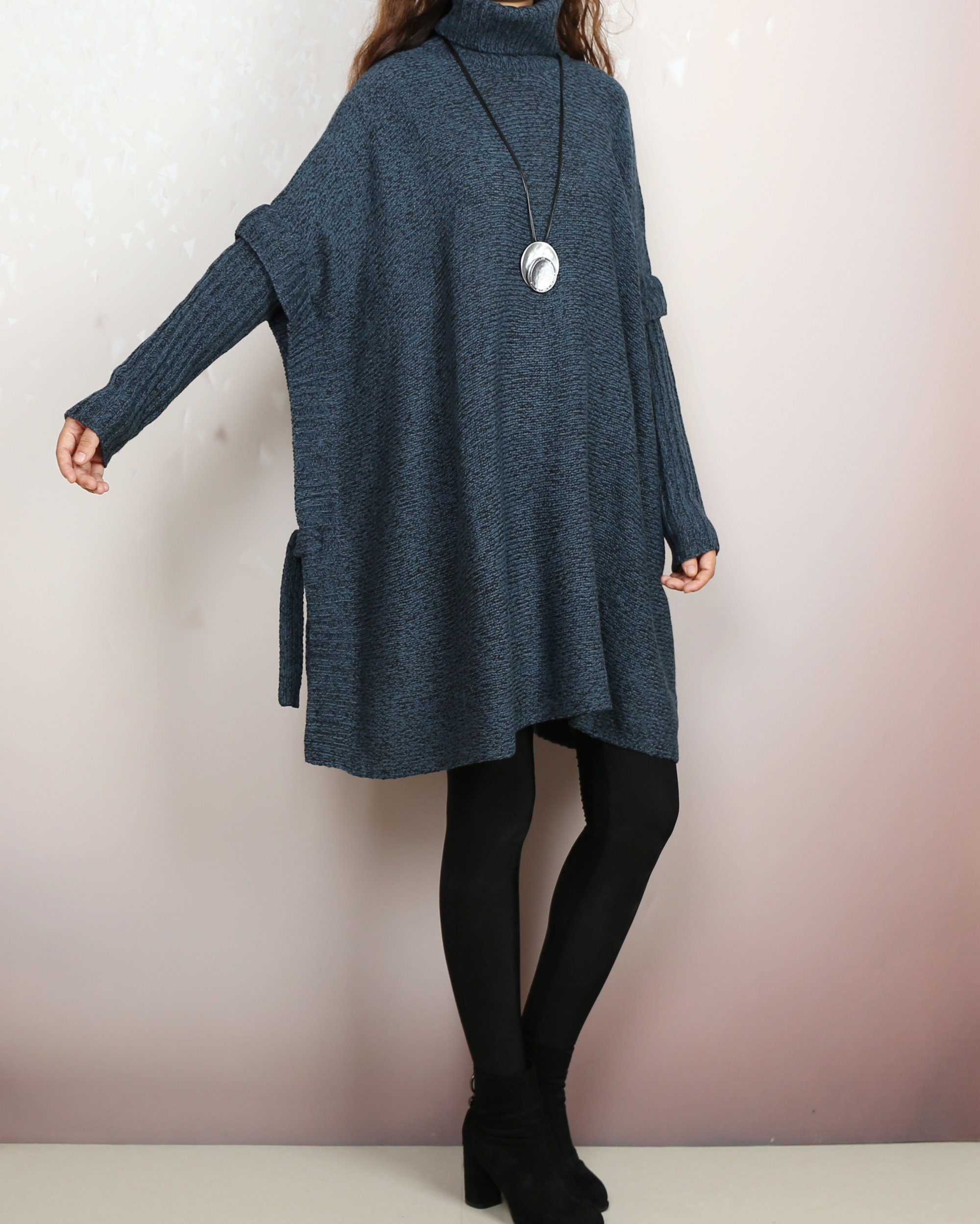 Oversized Sweater Sweater Tunic Dress Jumper Tunic Pullover - Etsy