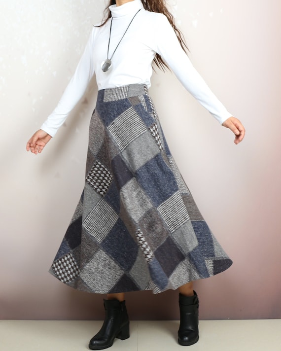 Elastic waist winter skirt hotsell