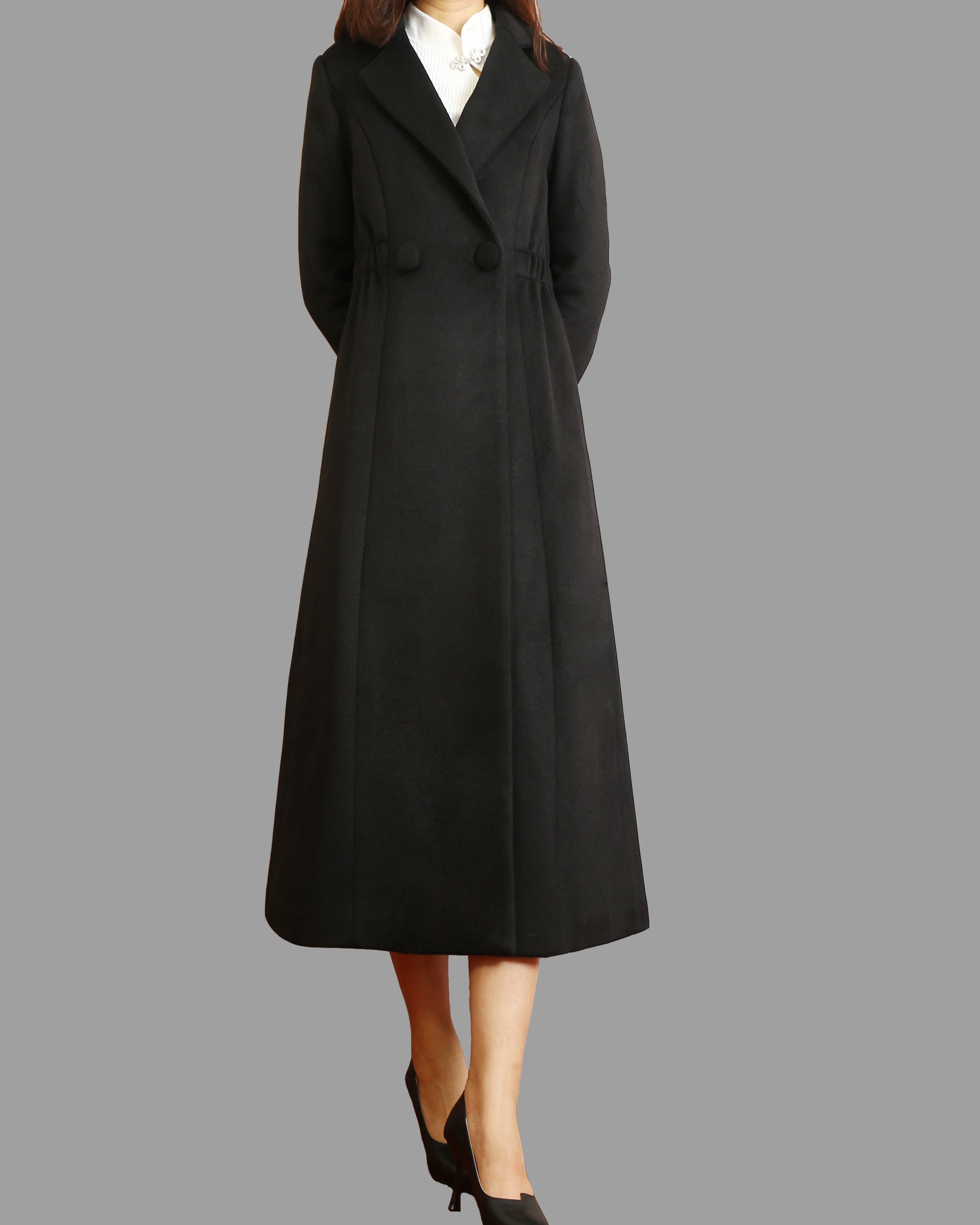 ジャケット・アウター idem/2way long wool coat Wool Coat Women, Long Wool Jacket, Coat Dress, Winter Coat