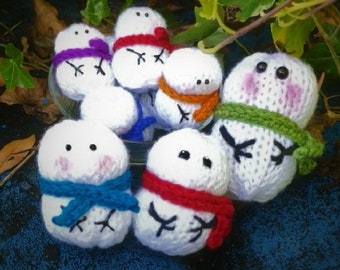 ADDI Express Professional Patterns: SNOWMEN / SNOWMAN - Addi King, Sentro, Prym - Easy circular knitting machine pattern / 22needles snowpal