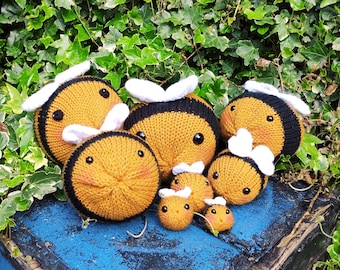 Chunky Bee ADDI Knitting Patterns - Sentro, Addi  Express Proff, Addi King, Loops & Threads, Innovation, Prym, Loom - Easy Knitting Pattern