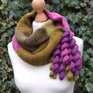 ADDI CURLY CUE Scarf / Cowl Pattern -  Neck Warmer - Cowl - Addi King, Loops & Threads, Innovation, Sentro, Santro, Prym, Addi Express Prof