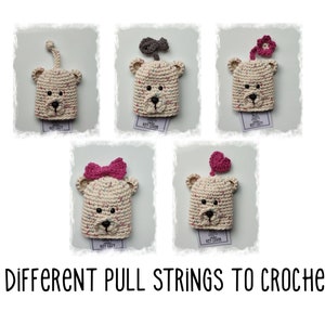 Key cover crochet pattern, Key Cozy crochet pattern, Key chain bear, amigurumi bear, crochet key ring key holder key fob & Printable tags image 4