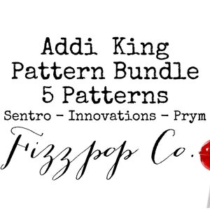 Addi King Pattern Bundle - Prym - Sentro - Loom knitting - easy machine knitting pattern, 5 pattern bundle - addi scarfs neck warmers