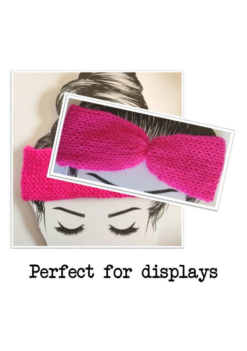 Printable Messy Bun Display Card For Headbands Ear Warmers Etsy Australia