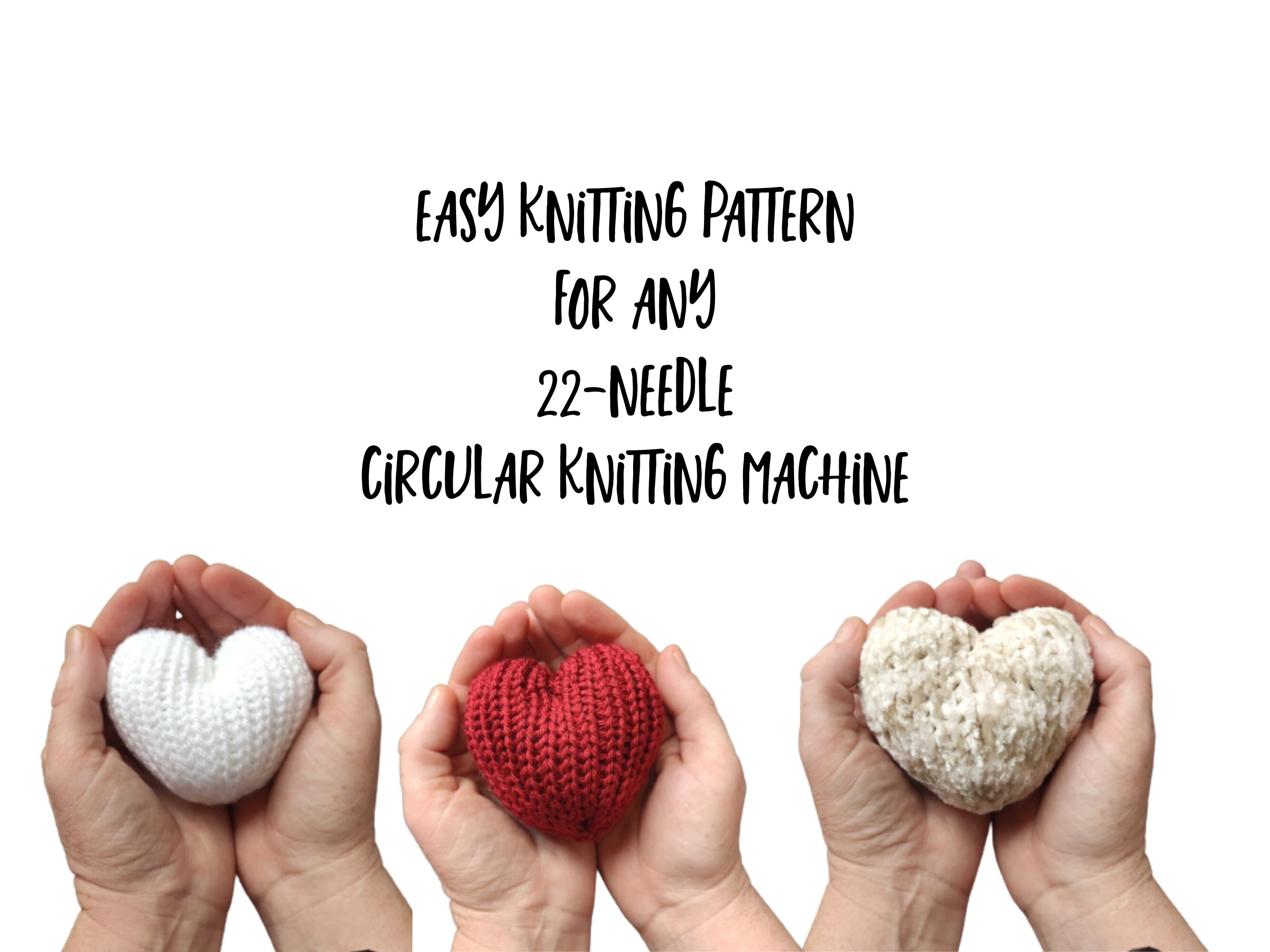 HEART PDF Pattern - Addi Express Professional - Sentro Knitting ...