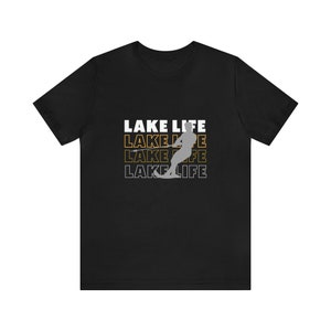 Lake Life waterskiën unisex jersey T-shirt met korte mouwen