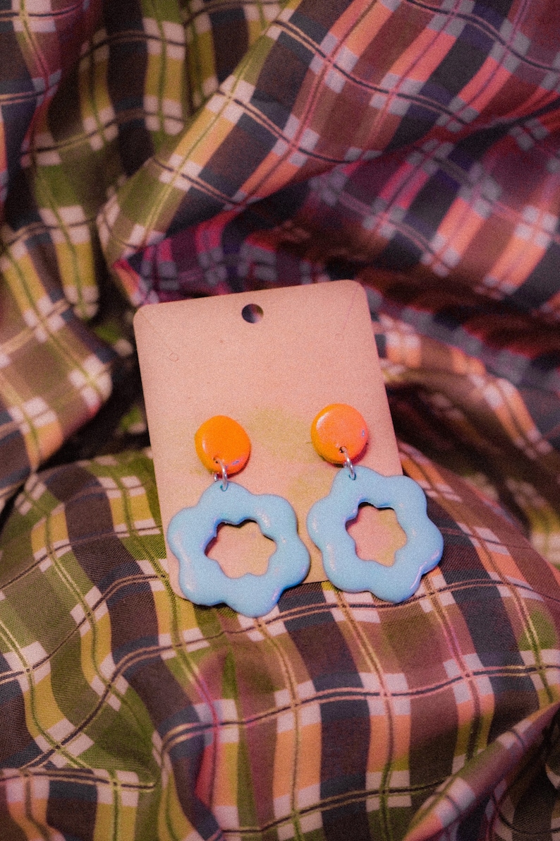Flower Clay Earrings