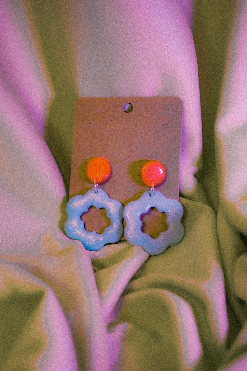 Flower Clay Earrings