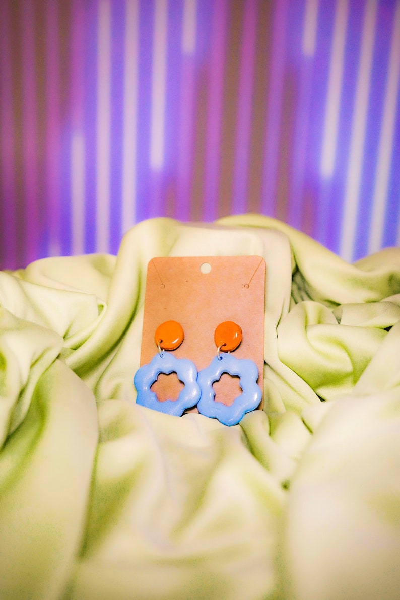 Flower Clay Earrings