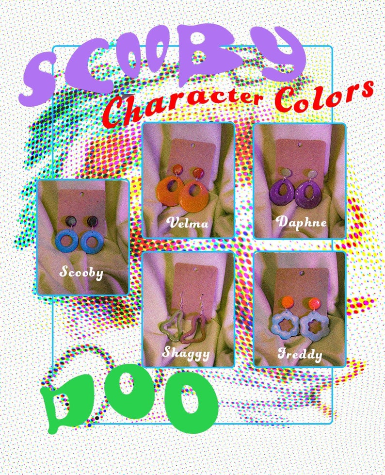 Flower Clay Earrings