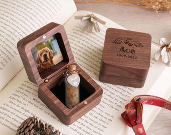 Customized Wooden Pet Fur Keepsake, Mothers Day Gift for Pet Lovers, Personalized Pet Memorial Jar, Pet Loss Gift, Pet Fur Keepsake