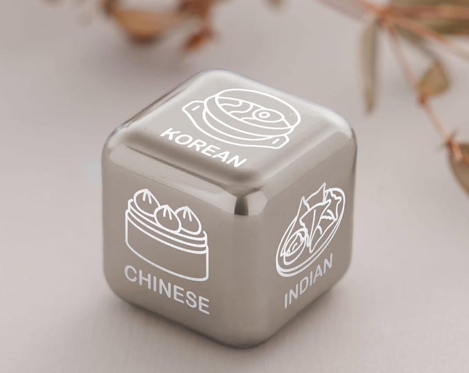 Personalized Decision Dice, Couple Gift, Gifts for Girlfriend, Food Type Decision Dice, Foodie Gift Idea, Food Take Out Dice