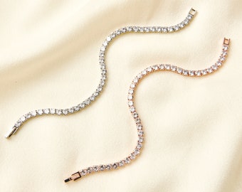 Tennis Bracelet , Bridal Jewelry Set , Bridal bracelet , Wedding Bracelet , Bridesmaid jewelry , Bridesmaid bracelet , Wedding jewelry