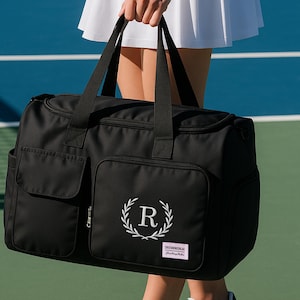 Bolsa de fin de semana personalizada para damas de honor, bolsa de gimnasio de nailon personalizada, bolsa de viaje para la fiesta de bodas. imagen 13