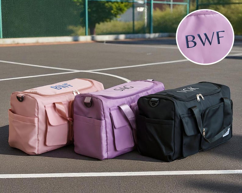 Brautjungfer Vorschlag Seesack, Personalisierte Weekender Tasche mit individuellem Namen, Nylon Reisetasche Bild 9