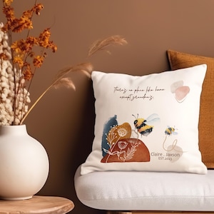 Gift for Mom, Handprint Art Craft Pillow Cover with Kids Names , Personalized Gift For Her , Gifts For Mom , Grandma Gift , Gift for Grandma