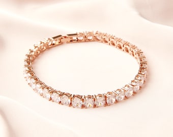 Tennis Bracelet | Bridal Jewelry Set | Bridal bracelet | Wedding Bracelet | Bridesmaid jewelry | Bridesmaid bracelet | Wedding jewelry