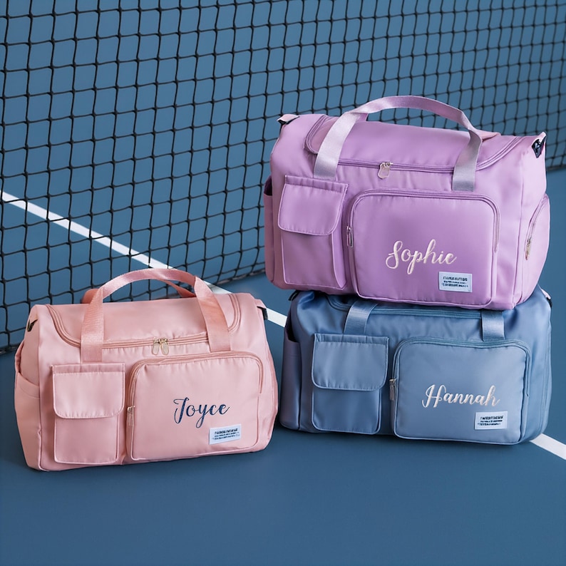 Brautjungfer Vorschlag Seesack, Personalisierte Weekender Tasche mit individuellem Namen, Nylon Reisetasche Bild 13