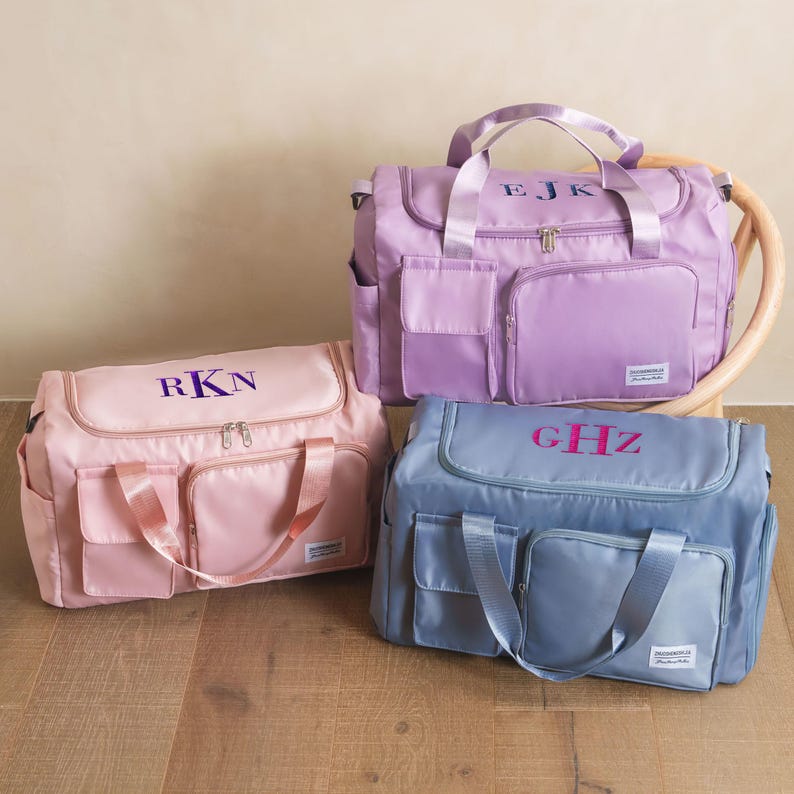 Brautjungfer Vorschlag Seesack, Personalisierte Weekender Tasche mit individuellem Namen, Nylon Reisetasche Bild 10