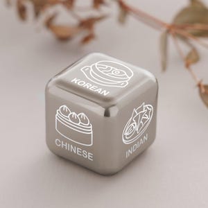 Personalized Food Dice, Gift for Couple, Food Type Decision Dice, Foodie Gift Idea, Foodie Gift Idea, Food Take Out Dice, Food Lovers