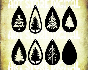 Download Tree Earrings Svg Etsy PSD Mockup Templates