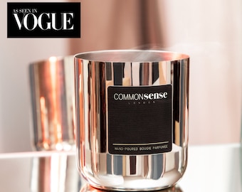 Dark Academia Scented Candle: Black Soy Wax, Wildflower Seed Paper