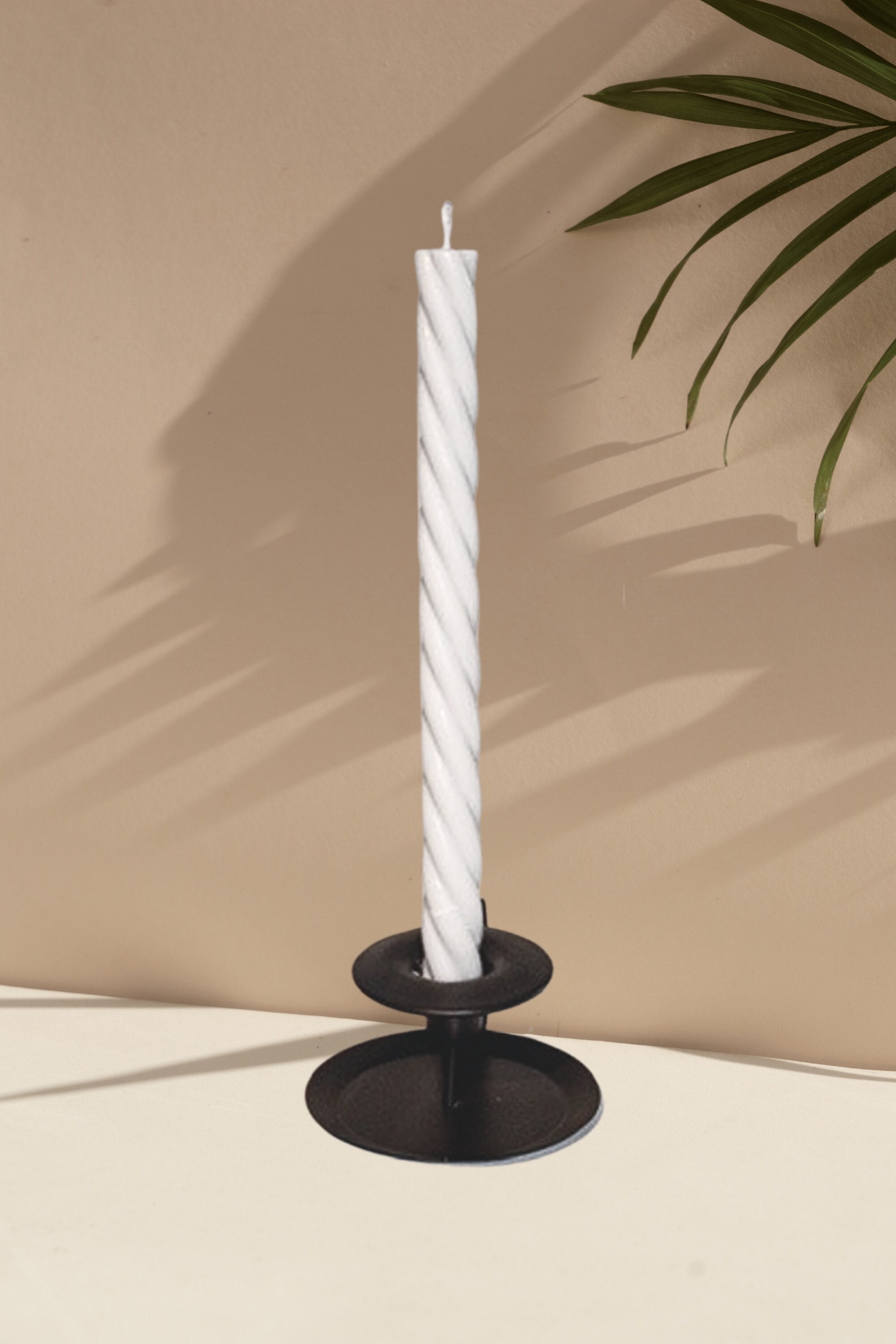 Spiral Soy Candlesticks White Handpoured Nontoxic Aesthetic Candles