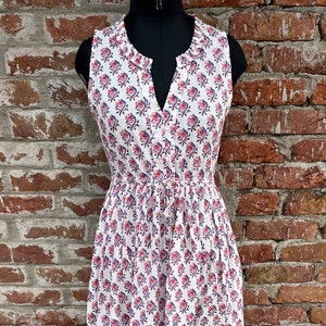Hand Block Printed Dress, Block Print Dress, Indian Tunics, Hand Printed Dress, Indian Cotton Long Gown, Indian Cotton Dress, Printed Dress