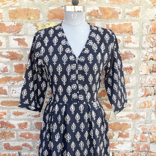 Hand Block Printed Dress Block Print Dress Indian Tunics - Etsy