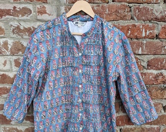 Hand Block Printed Cotton Tunic Dress: Indian Summer Dress