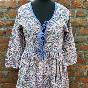 Hand Block Printed maxi dress, Cotton maxi Dress, Indian Cotton Long Gown,  maxi dress, boho dress, spring dress, beach dress, woman dress