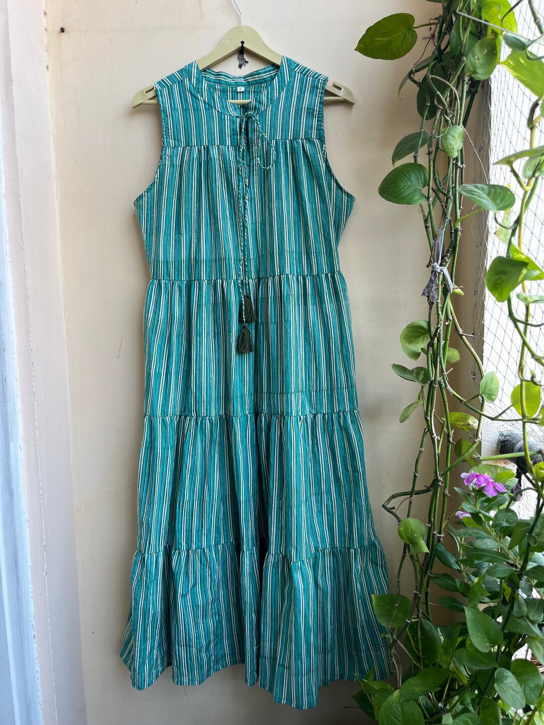 Hand Block Printed Dress Summer Dress Cotton Dress Etsy