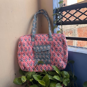 Sac fourre-tout fait main sac de sport sac à bandoulière cabas femmes vêtements sac réversible sac matelassé grande taille sac indien sac fourre-tout