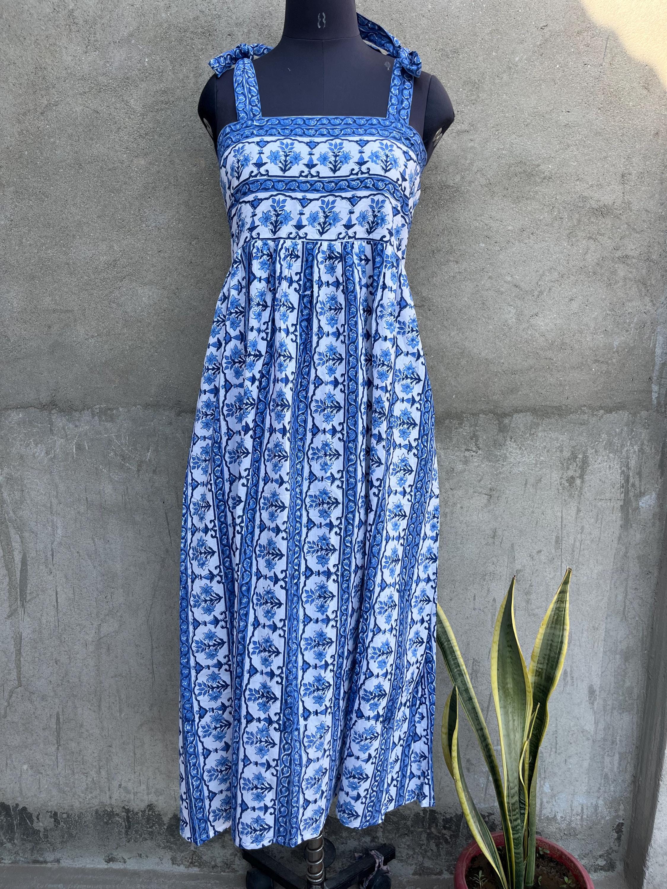 red yellow dress Amalfi Dye Crystal Embellished Halter Dress - Blue / Yellow