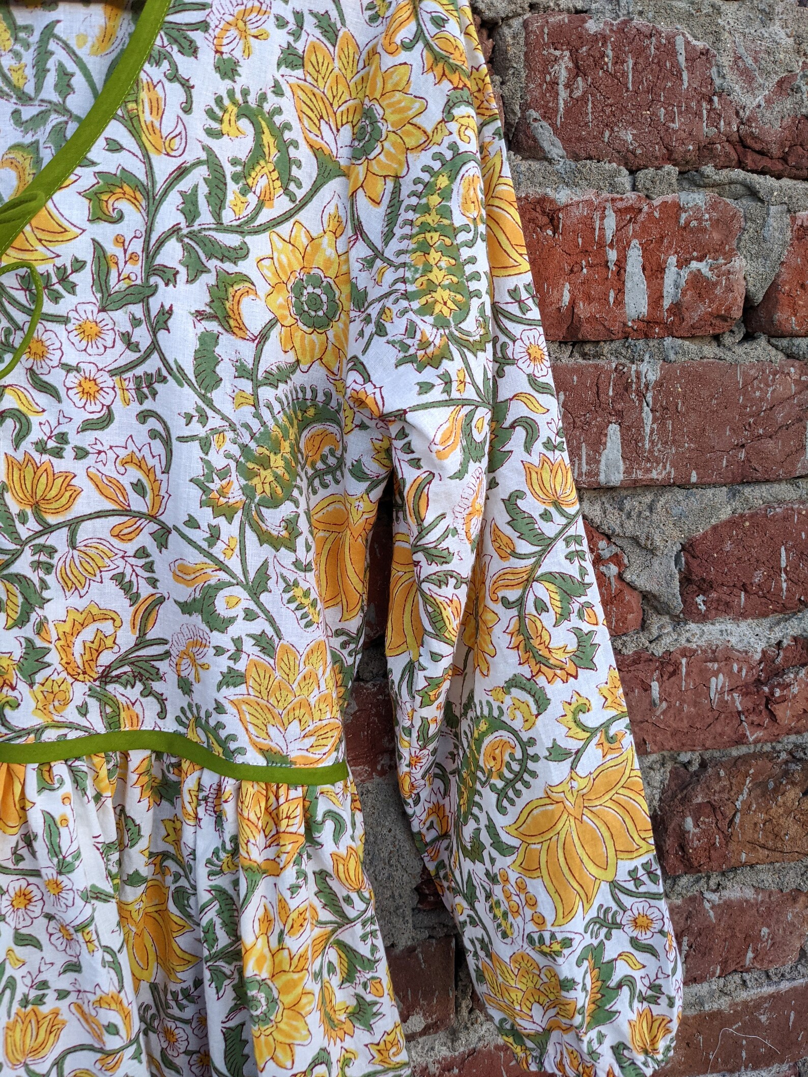 Indian Block Print Maxi Dress Long Cotton Dress Cotton Etsy